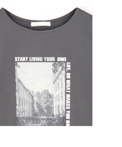 NICOLE white（ニコルホワイト）の「フォトプリントTEE（Tシャツ/カットソー・レディース・グレー/ブラック/オフホワイト・FREE）」の17枚目の写真