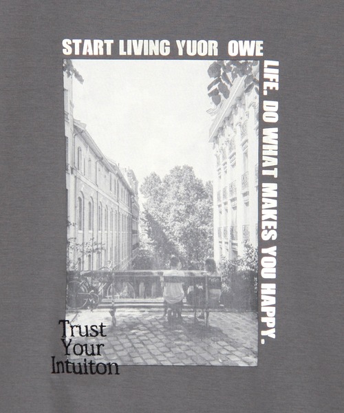 NICOLE white（ニコルホワイト）の「フォトプリントTEE（Tシャツ/カットソー・レディース・グレー/ブラック/オフホワイト・FREE）」の20枚目の写真