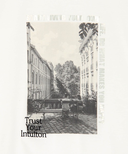 NICOLE white（ニコルホワイト）の「フォトプリントTEE（Tシャツ/カットソー・レディース・グレー/ブラック/オフホワイト・FREE）」の21枚目の写真