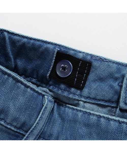 JENNI love（ジェニィラブ）の「【ウエスト調整可・コットン100％】タックデニムショートパンツ（デニムパンツ・キッズ・ネイビー/サックスブルー・130cm/140cm/150cm/160cm）」の16枚目の写真