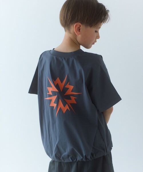 MARMOT(マーモット)の「【別注】<Marmot>Tシャツ / キッズ 140cm-150cm(Tシャツ/カットソー・キッズ・ライトグレー/ダークグレー/ライム・140cm/150cm)」の1枚目の写真