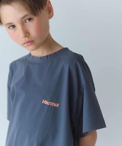 MARMOT(マーモット)の「【別注】<Marmot>Tシャツ / キッズ 140cm-150cm(Tシャツ/カットソー・キッズ・ライトグレー/ダークグレー/ライム・140cm/150cm)」の4枚目の写真
