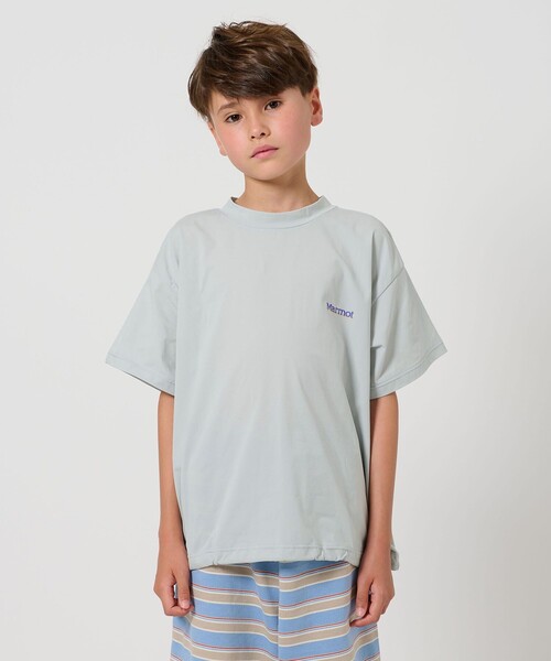 MARMOT(マーモット)の「【別注】<Marmot>Tシャツ / キッズ 140cm-150cm(Tシャツ/カットソー・キッズ・ライトグレー/ダークグレー/ライム・140cm/150cm)」の8枚目の写真