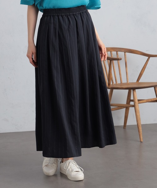 GALLORIA(ギャローリア)の「ギャザースカート(スカート・レディース・ライトベージュ/ネイビー・S/M/L/LL)」の10枚目の写真