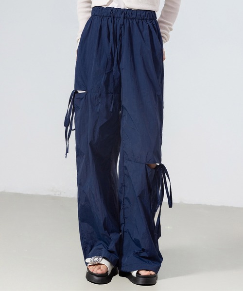 カーゴパンツ 韓国 ストリート シャカシャカ ヒップホップリボン カーゴパンツ 韓国 ストリート シャカシャカ ヒップホップリボン