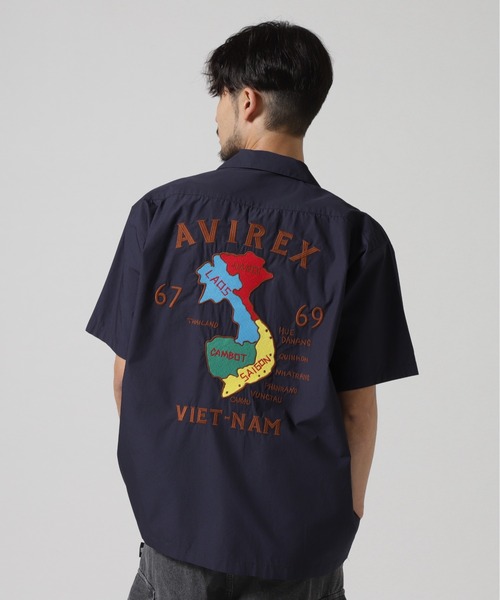 AVIREX（アヴィレックス）の「《WEB&DEPOT限定》 VIETNAM SHIRT / ベトナム半袖シャツ / AVIREX / アヴィレックス（シャツ/ブラウス・メンズ・オリーブ/ネイビー/ブラック・MEDIUM/LARGE/X-LARGE/XX-LARGE）」の5枚目の写真
