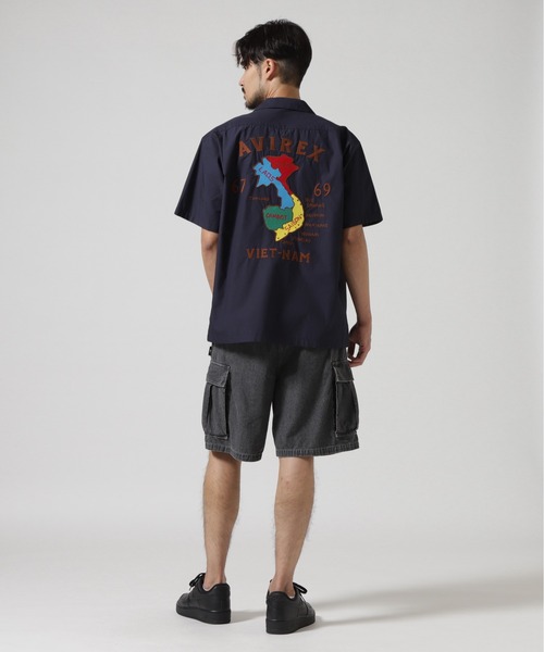 AVIREX（アヴィレックス）の「《WEB&DEPOT限定》 VIETNAM SHIRT / ベトナム半袖シャツ / AVIREX / アヴィレックス（シャツ/ブラウス・メンズ・オリーブ/ネイビー/ブラック・MEDIUM/LARGE/X-LARGE/XX-LARGE）」の7枚目の写真