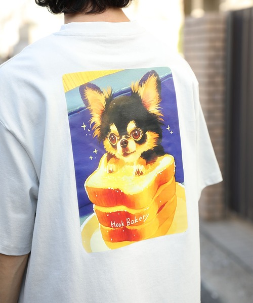 HOOK(フック)の「HOOK -original- 「HOOK BAKERY」シリーズアンティーク動物プリントTEE (SS)(Tシャツ/カットソー・メンズ・ベージュ系その他/グレー系その他7/パープル系その他4/ブラック/ホワイト/ホワイト系その他4/ブラック系その他3/パープル系その他3/ブルー/ベージュ/グレー系その他2/グレー系その他5/グレー系その他/ブルー系その他2/ホワイト系その他6/ホワイト系その他7・LARGE/MEDIUM/X-LARGE)」の1枚目の写真