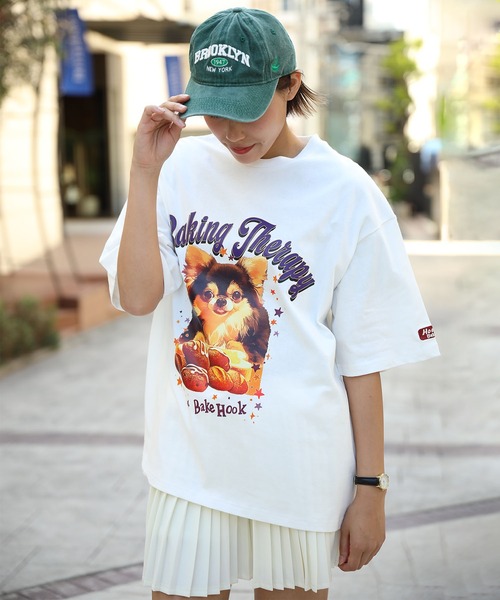 HOOK(フック)の「HOOK -original- 「HOOK BAKERY」シリーズアンティーク動物プリントTEE (SS)(Tシャツ/カットソー・メンズ・ベージュ系その他/グレー系その他7/パープル系その他4/ブラック/ホワイト/ホワイト系その他4/ブラック系その他3/パープル系その他3/ブルー/ベージュ/グレー系その他2/グレー系その他5/グレー系その他/ブルー系その他2/ホワイト系その他6/ホワイト系その他7・LARGE/MEDIUM/X-LARGE)」の3枚目の写真