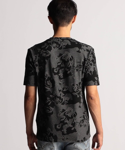 NICOLE CLUB FOR MEN(ニコルクラブフォーメン)の「アラカルトリンクスジャカードVネック半袖プルオーバー(Tシャツ/カットソー・メンズ・ホワイト系/ブラック系1/ブラック系2/グレー系1/グレー系2・MEDIUM/LARGE/X-LARGE)」の14枚目の写真