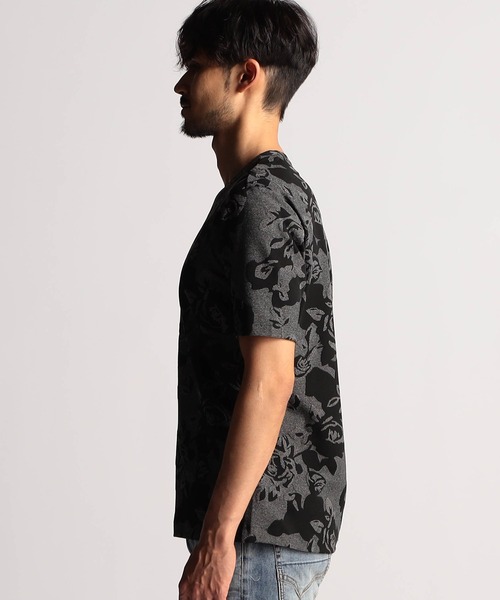 NICOLE CLUB FOR MEN(ニコルクラブフォーメン)の「アラカルトリンクスジャカードVネック半袖プルオーバー(Tシャツ/カットソー・メンズ・ホワイト系/ブラック系1/ブラック系2/グレー系1/グレー系2・MEDIUM/LARGE/X-LARGE)」の15枚目の写真