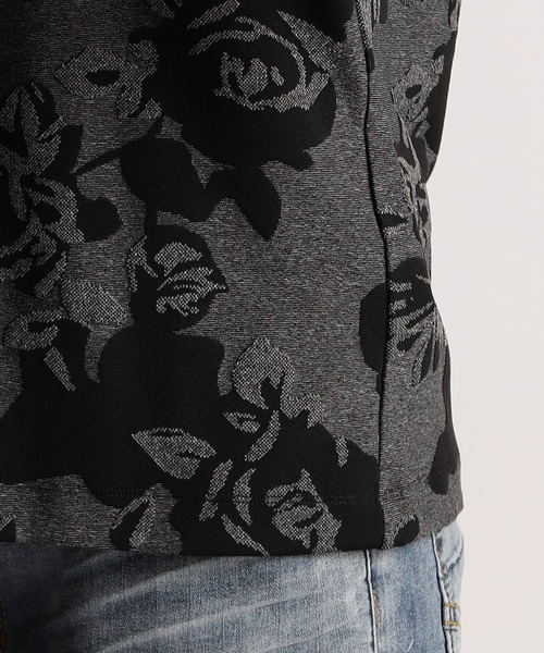 NICOLE CLUB FOR MEN(ニコルクラブフォーメン)の「アラカルトリンクスジャカードVネック半袖プルオーバー(Tシャツ/カットソー・メンズ・ホワイト系/ブラック系1/ブラック系2/グレー系1/グレー系2・MEDIUM/LARGE/X-LARGE)」の19枚目の写真