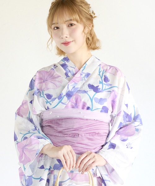 SHE HER HER HERS(シーハーハーハーズ)の「パール付き飾り帯(和装小物・レディース・ミント/ラベンダー/イエロー/オフホワイト/ブルー・FREE)」の21枚目の写真