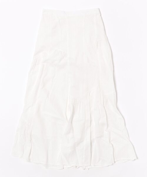 SIPULI（シプリ）の「Cotton Stripe Dobby ランダムカットスカート（スカート・レディース・ホワイト/イエロー・2）」の10枚目の写真