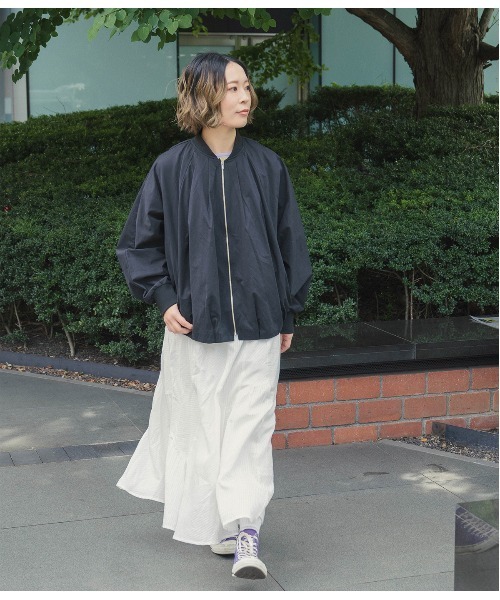 SIPULI（シプリ）の「Cotton Stripe Dobby ランダムカットスカート（スカート・レディース・ホワイト/イエロー・2）」の16枚目の写真