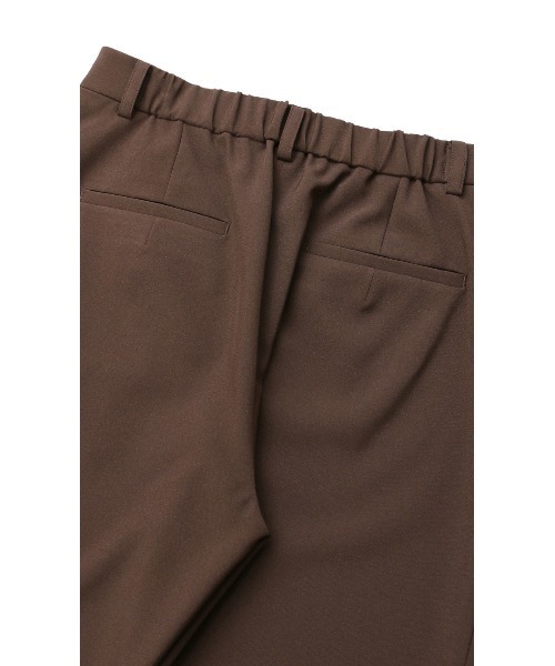 AOYAMA（アオヤマ）の「【手軽スーツ・パンツ】ビジネスからカジュアルまで◎テーパードパンツ/ブラウン/茶/9分丈｜通勤＆オフィス＆入卒｜自宅で洗える・防シワ・撥水加工・セットアップ着用可｜ゼロプレッシャースーツ｜（スーツパンツ・レディース・ブラウン・S/M/L/LL）」の3枚目の写真