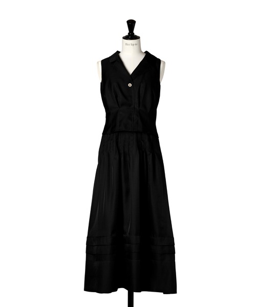 Marianne Layered Tuck Dress（ワンピース）｜Her lip to（ハー