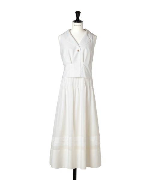 Marianne Layered Tuck Dress（ワンピース）｜Her lip to（ハーリップ