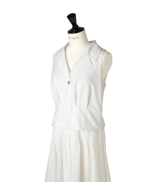 ワンピース Herlipto Marianne Layered Tuck Dress S Marianne Layered Tuck Dress（ワンピース）｜Her lip to（ハー
