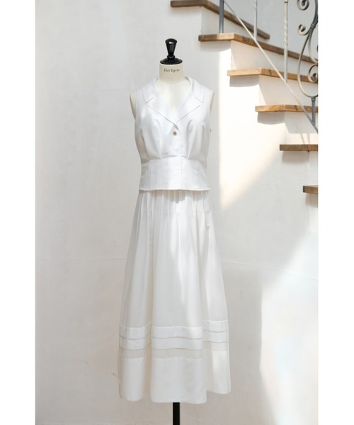 Marianne Layered Tuck Dress（ワンピース）｜Her lip to（ハー
