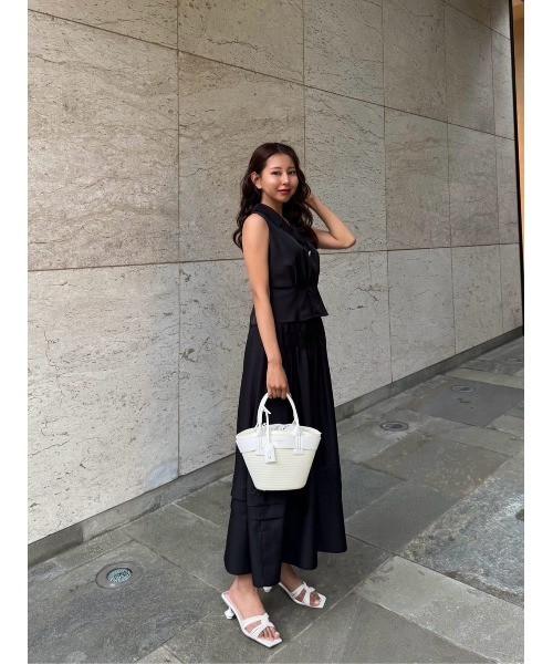 ワンピース Herlipto Marianne Layered Tuck Dress S Marianne Layered Tuck Dress（ワンピース）｜Her lip to（ハー