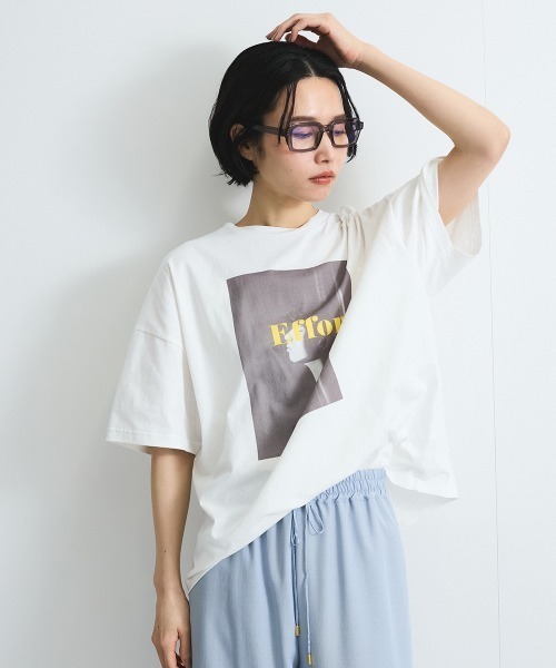 tシャツ ビッグロゴTシャツ「手洗い可能」 レディース ビッグロゴTシャツ付き水着4点セット（その他） | PINK-latte