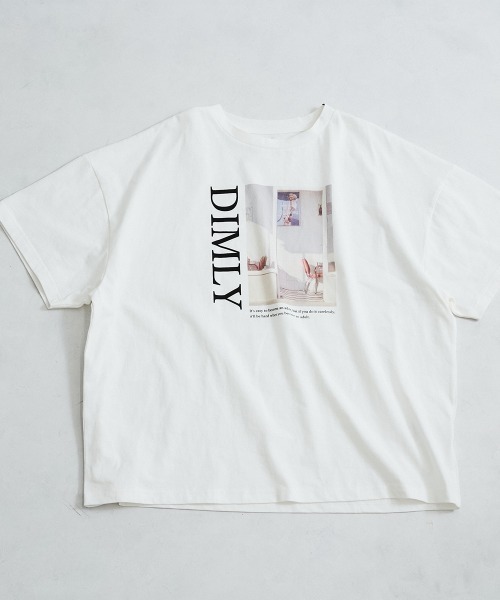 VICKY（ビッキー）の「配色フォトプリントTシャツ≪手洗い可能≫（Tシャツ/カットソー・レディース・ホワイト/ホワイト系その他・M）」の12枚目の写真