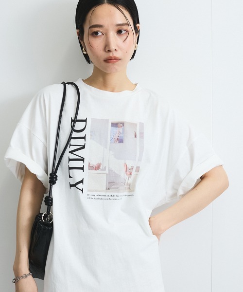 VICKY（ビッキー）の「配色フォトプリントTシャツ≪手洗い可能≫（Tシャツ/カットソー・レディース・ホワイト/ホワイト系その他・M）」の14枚目の写真