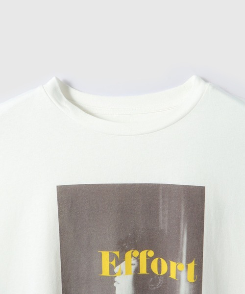 VICKY（ビッキー）の「配色フォトプリントTシャツ≪手洗い可能≫（Tシャツ/カットソー・レディース・ホワイト/ホワイト系その他・M）」の17枚目の写真