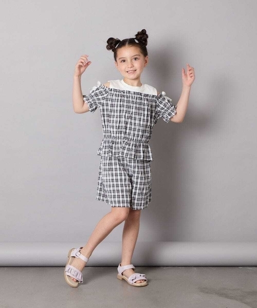 a.v.v（アーヴェヴェ）の「[100-160]【セットアップにも出来る】２タックショートパンツ（その他パンツ・キッズ・ブルー/ブラック・100/130/160/150/140/120/110）」の14枚目の写真