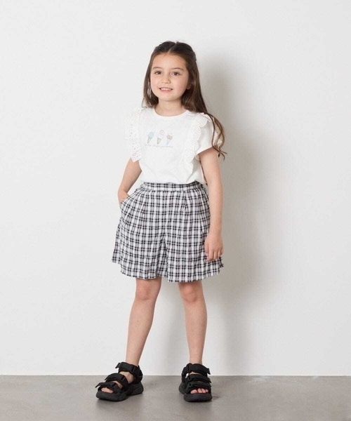 a.v.v（アーヴェヴェ）の「[100-160]【セットアップにも出来る】２タックショートパンツ（その他パンツ・キッズ・ブルー/ブラック・100/130/160/150/140/120/110）」の21枚目の写真