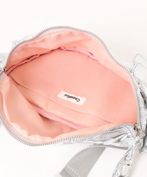 Casselini(キャセリーニ)の「CASSELINI/キャセリーニ リボンウエストポーチ(ボディバッグ/ウエストポーチ・レディース・レッド/シルバー/ブラック・ONE SIZE)」の7枚目の写真