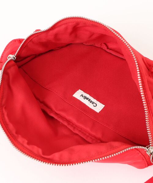 Casselini(キャセリーニ)の「CASSELINI/キャセリーニ リボンウエストポーチ(ボディバッグ/ウエストポーチ・レディース・レッド/シルバー/ブラック・ONE SIZE)」の8枚目の写真