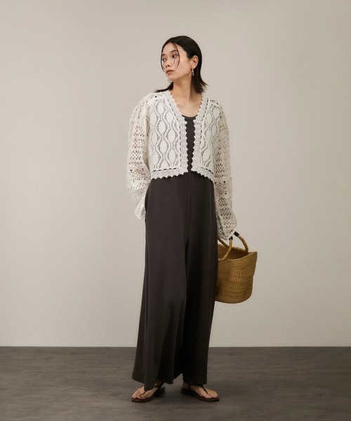 WEB限定】レースパッチワークボレロ（カーディガン/ボレロ