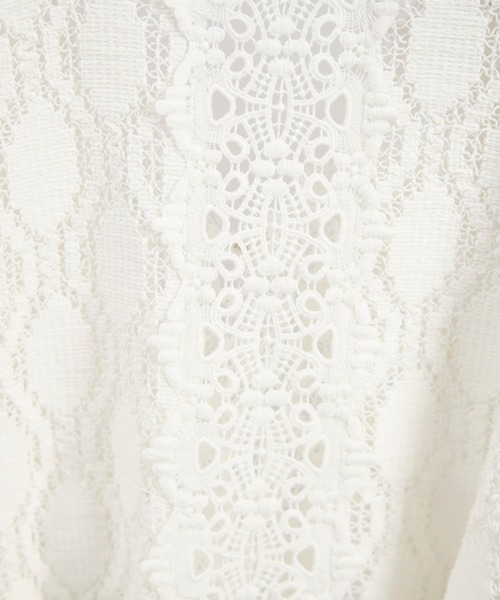 SALON adam et rope'（サロン アダム エ ロペ）の「【WEB限定】レースパッチワークボレロ（カーディガン/ボレロ・レディース・ブラック/ホワイト・FREE）」の22枚目の写真