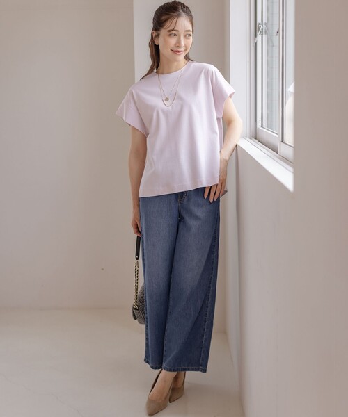 組曲（クミキョク）の「バックフリル カットソー（Tシャツ/カットソー・レディース・グレー系/ホワイト系/ピンク系/ブラック系・F）」の13枚目の写真