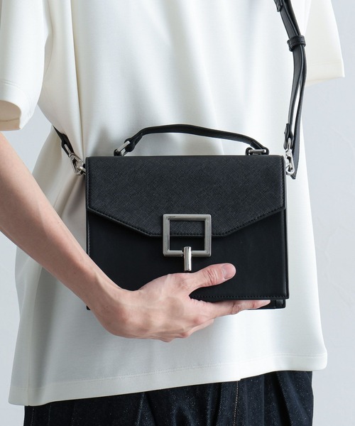 HARE(ハレ)の「スクエアハンドルBAG(HARE)(ショルダーバッグ・メンズ・ブラック・FREE)」の9枚目の写真