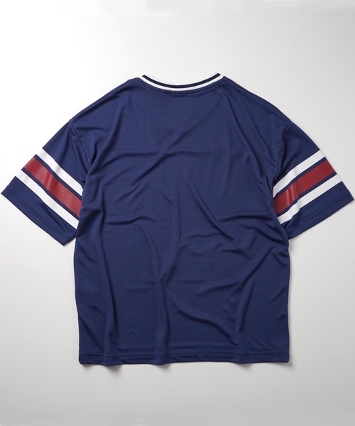 ILL'S（イルズ）の「ビッグシルエット フロントナンバリングプリント 半袖フットボールTシャツ カットソー レディース 【Soure】（Tシャツ/カットソー・メンズ・ネイビー/ホワイト/グリーン/ホワイト系その他・FREE）」の5枚目の写真