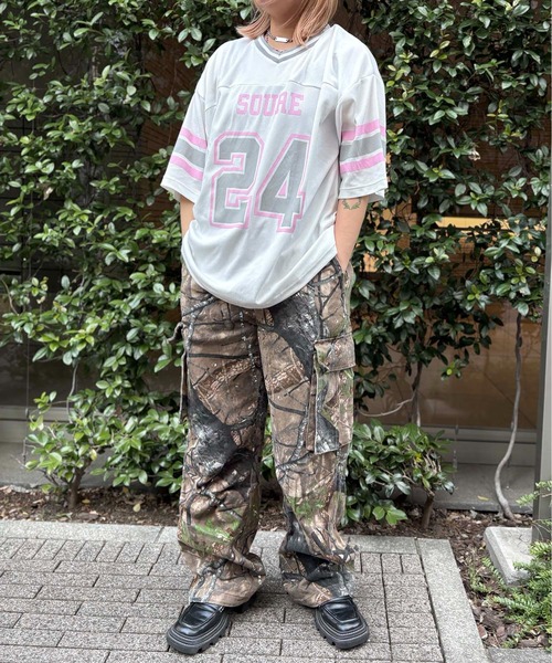 ILL'S（イルズ）の「ビッグシルエット フロントナンバリングプリント 半袖フットボールTシャツ カットソー レディース 【Soure】（Tシャツ/カットソー・メンズ・ネイビー/ホワイト/グリーン/ホワイト系その他・FREE）」の15枚目の写真