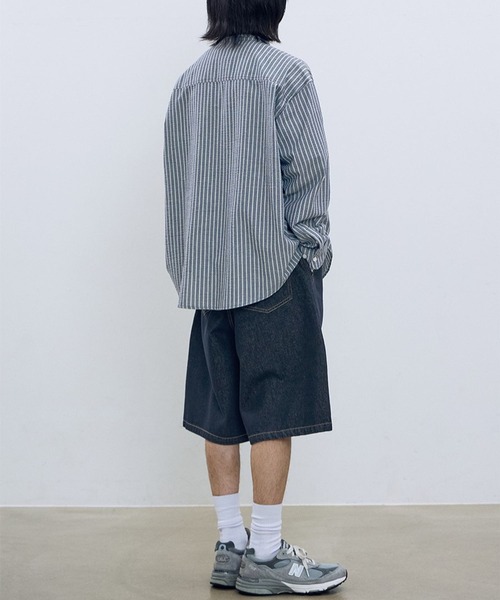 F.ILLUMINATE（フィルミネイト）の「【UNISEX】Filluminate／BIG Bermudaパンツ（デニムパンツ・レディース・インディゴブルー/ブラック・SMALL/MEDIUM）」の5枚目の写真
