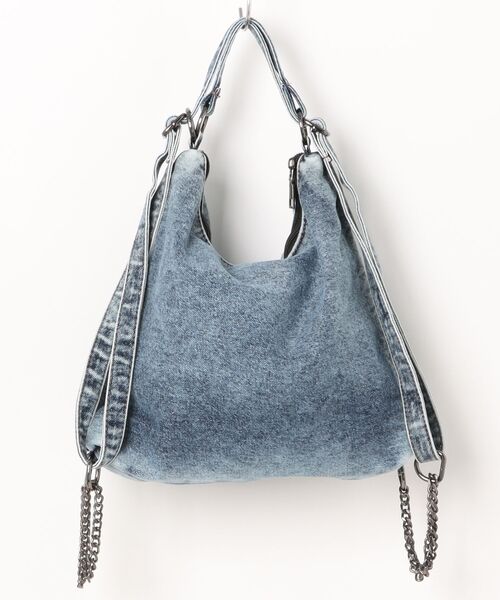 MASHIRO（マシロ）の「【MASHIRO】デニム４ライン3WAYショルダーバッグ リュック（MA/EK377）（ショルダーバッグ・レディース・ブルー/ブラック・FREE）」の9枚目の写真