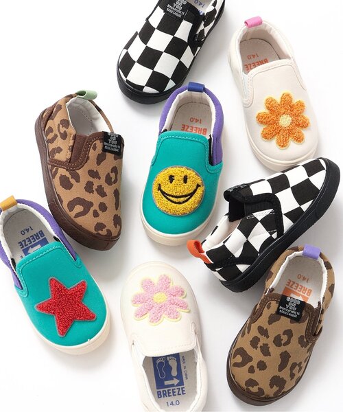 BREEZE（ブリーズ）の「左右迷わない！スリッポン（スニーカー・キッズ・ブラウン/グリーン/オフホワイト/ブラック・14/16/17/18/19/15 ）」の8枚目の写真