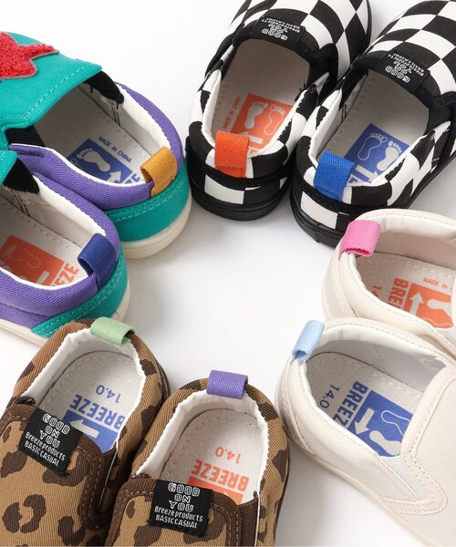 BREEZE（ブリーズ）の「左右迷わない！スリッポン（スニーカー・キッズ・ブラウン/グリーン/オフホワイト/ブラック・14/16/17/18/19/15 ）」の9枚目の写真