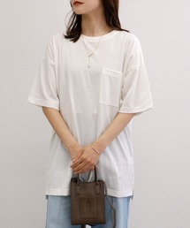 CLOTHY（クロシィ）の「【男女問わずちょうどいい、“マイサイズ感”】ユニセックスポケ付オーバーサイズTシャツ（Tシャツ/カットソー）」
