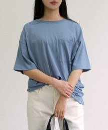 CLOTHY（クロシィ）の「【男女問わずちょうどいい、“マイサイズ感”】ユニセックスポケ付オーバーサイズTシャツ（Tシャツ/カットソー）」