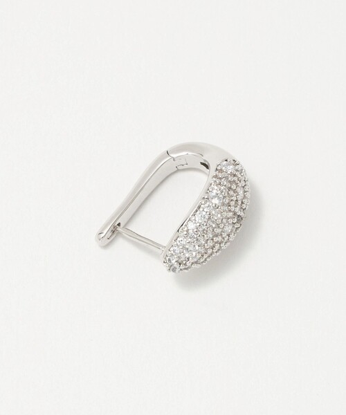 UNITED ARROWS（ユナイテッドアローズ）の「ラウンドパヴェ Uシェイプ ピアス（ピアス（両耳用）・レディース・シルバー・FREE）」の6枚目の写真