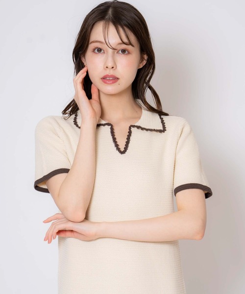 NOELA(ノエラ)の「ポロニットワンピース(ワンピース・レディース・ベージュ/その他1・フリー)」の20枚目の写真