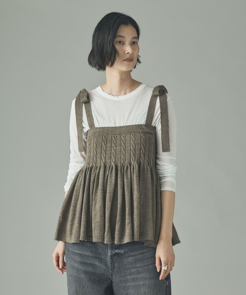 Curensology(カレンソロジー)/ウールリネンキャミニット（キャミソール
