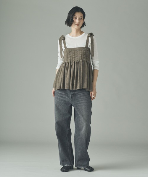 セール】Curensology(カレンソロジー)/ウールリネンキャミニット