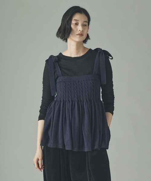 Curensology(カレンソロジー)/ウールリネンキャミニット（キャミソール